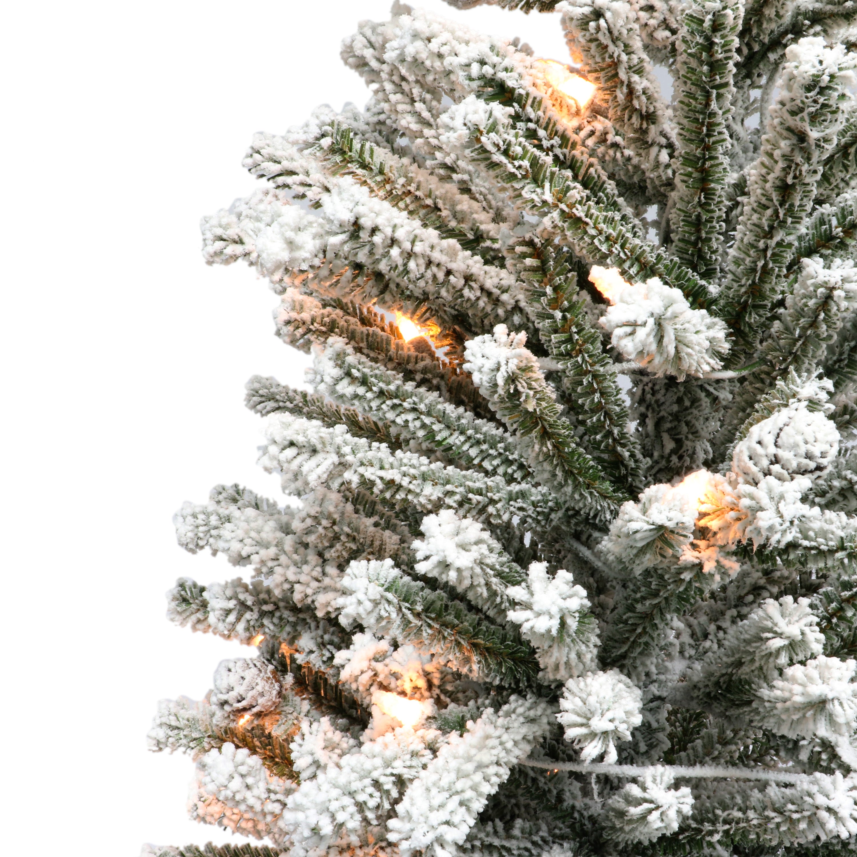3ft Pre-Lit Flocked Christmas Tree